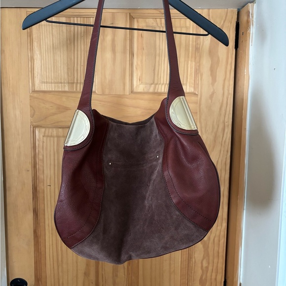 b. makowsky Handbags - MAKOWSKY GIAMMA Hobo Shoulder Bag Genuine Suede/Leather Handbag,Designer